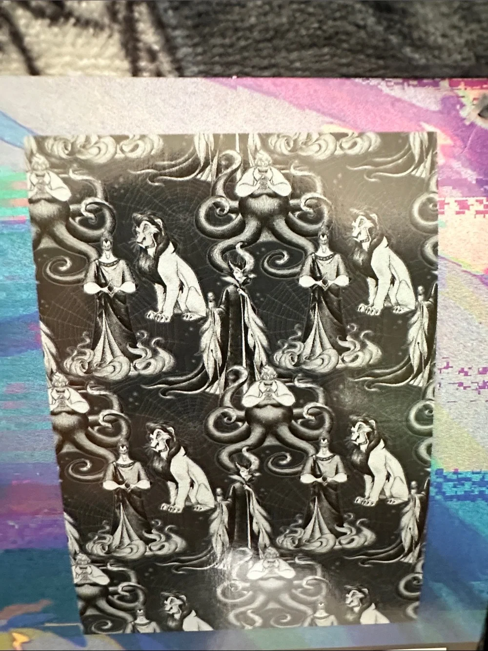 Disney Villains Plush Throw Blanket - Black & Gray